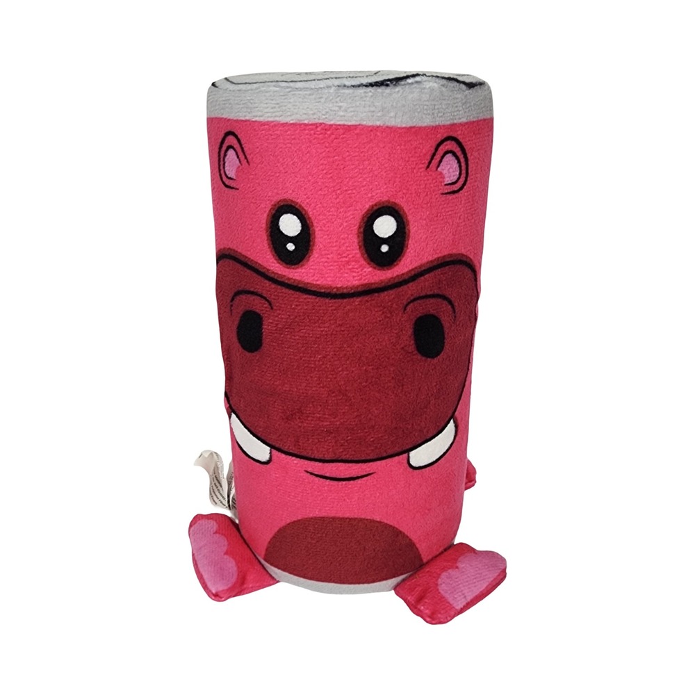 Cute‎ Pink Hippo Plush Stuffed Animal Soda Can Toy Pillow Gift